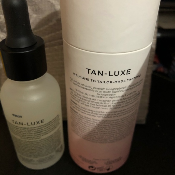 TAN-LUXE HYALURONIC SELF-TAN SERUM Vegan Sunless tan. Used Once - Picture 2 of 3